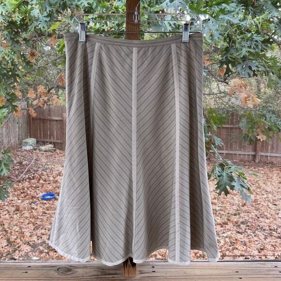 Antonio Melani Rosabel Meadowlands Midi Skirt Color Tawny Size 8. NEW - Picture 1 of 9